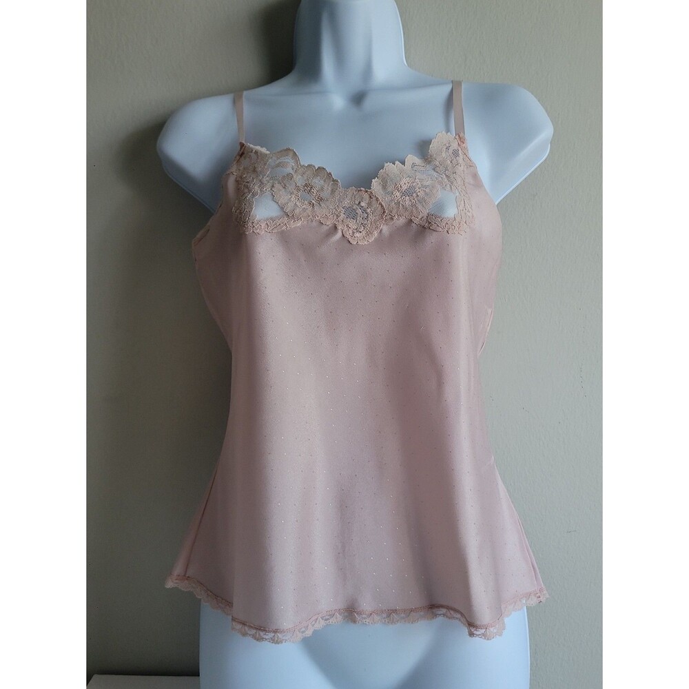 Vintage Blush Light Pink Lace Camisole Sz S